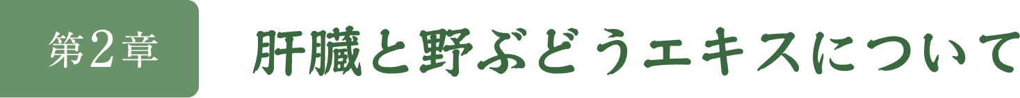 第2章　肝臓と野ぶどうエキスについて